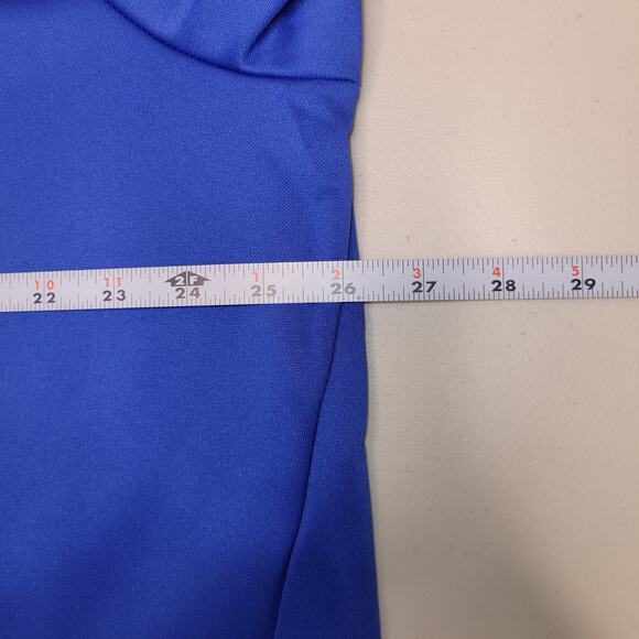 Nike Therma Training Crew Sweatshirt Pullover Thick 2XL Blue Long Logo Dri Fit - Picture 10 of 12